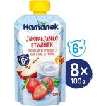 Hamánek kapsička Jahoda jablko s tvarohem 100 g – Zboží Dáma