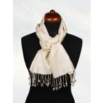 Hedvábná šála Super smetanová – Sleviste.cz