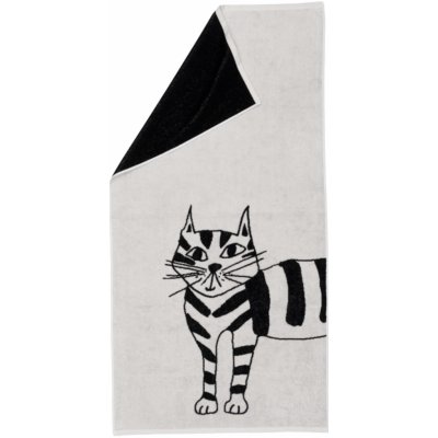 helen b Bavlněná osuška Cat 70 x 140 cm, bílá barva, textil – Zboží Dáma