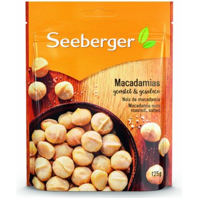 Seeberger Makadamové ořechy pražené a solené 125 g – Zboží Mobilmania