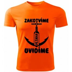 Vodácké tričko Zakotvíme uvidíme Vltava pánské