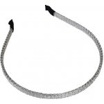 Kovová čelenka lesklá - stříbrná – Sleviste.cz