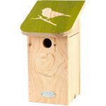 Esschert Design Ptačí budka Elisa 28 x 15 x 16 cm dřevo hnědá zelená – Hledejceny.cz
