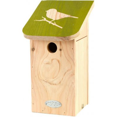Esschert Design Ptačí budka Elisa 28 x 15 x 16 cm dřevo hnědá zelená – Hledejceny.cz
