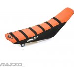 Potah sedla BudRacing Seat Cover FullTraction KTM SX65 09-15 OrangeBlack Stripes BUD logo – Hledejceny.cz