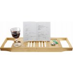 HIT HT-24501194 Polička bambusová na vanu flexibilní 70-105x22 cm – Zboží Dáma