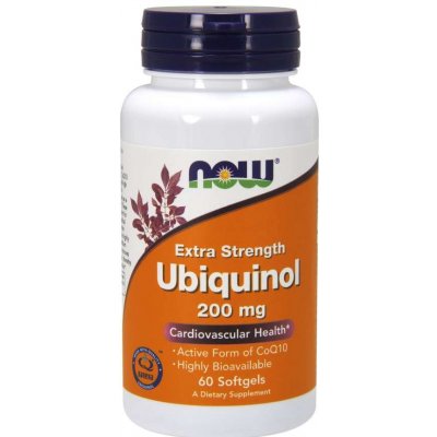 Now Foods Now Ubiquinol Extra Strenght Kaneka 200 mg 60 softgel kapslí – Zbozi.Blesk.cz