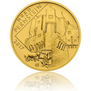Česká mincovna Zlatá mince 5000 Kč 2017 Pernštejn stand 15,55 g
