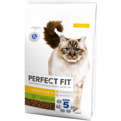 Perfect Fit Sensitive 1+ bohaté na krůtí maso granule pro kočky s citlivým zažíváním 7 kg