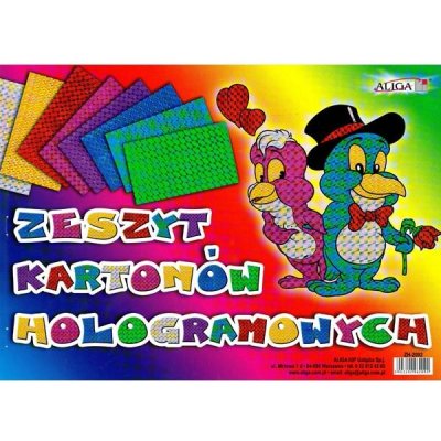 Aliga Barevný holografický karton 8 listů 25x35cm – Zboží Mobilmania