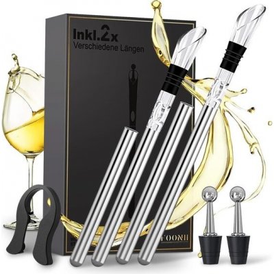 Chladicí tyčinka na víno Foonii stříbrná – Hledejceny.cz