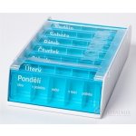Anabox Anmed Dávkovač na léky 7 dní Azurový – Zboží Dáma