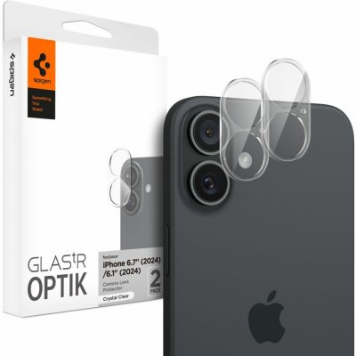 Spigen Optik.tR ochranné sklo na fotoaparát (2 ks) iPhone 16/16 Plus čiré 153340 – Zboží Živě