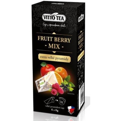 Vitto Tea Fruit Berry ovocný čaj pyramidové sáčky 48 g