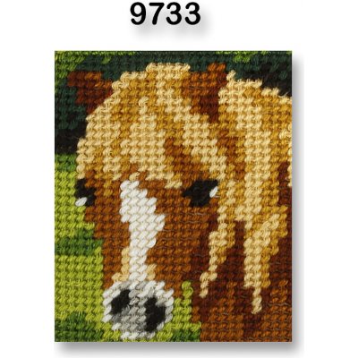VTC Vyšívací sada s předtištěným motivem 70262/9733 koník III hnědá 17x20,5cm – Hledejceny.cz
