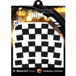 Reflective Berlin Reflexní nálepky Reflective Rim Checker 40 black – Hledejceny.cz