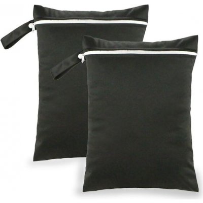 Onperpoe 2 balení mokrých vaků 40 x 30 cm vodotěsný pytel na prádlo, černý mokrý vak se zipem, – Zbozi.Blesk.cz