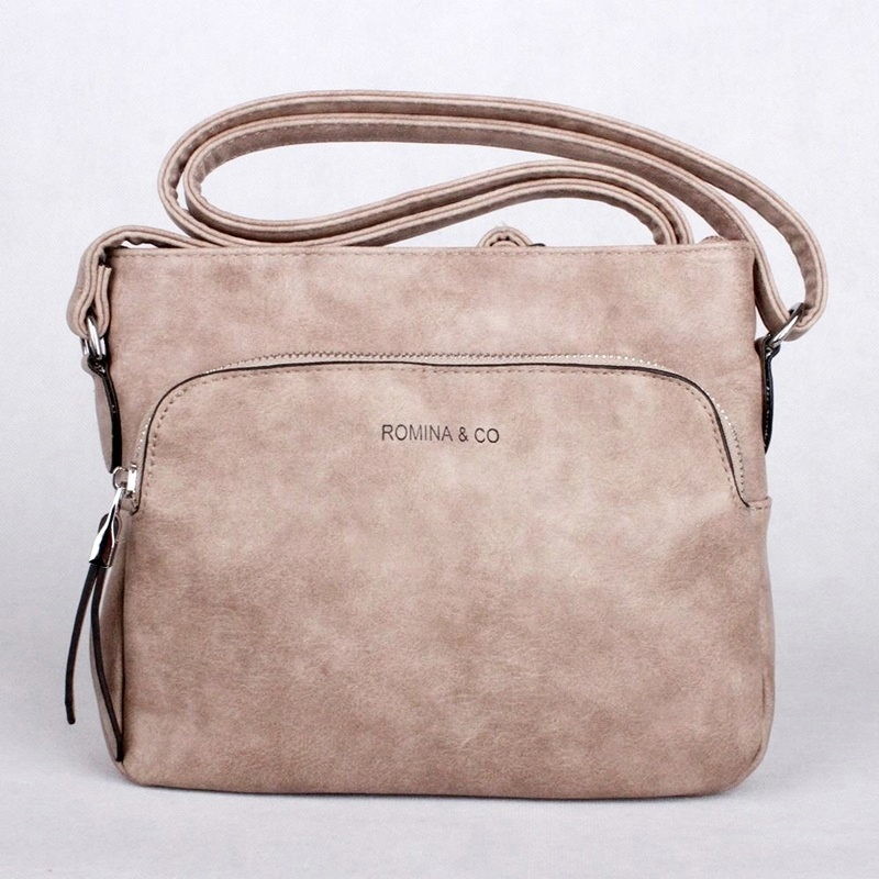 Romina & Co malá crossbody kabelka DF06 hnědo-šedá