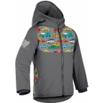 Unuo Dětská softshellová bunda s fleecem Tm. Šedá ZOO na výletě – Sleviste.cz