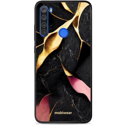 Pouzdro Mobiwear Glossy Xiaomi Redmi Note 8T - G021G Černý a zlatavý mramor