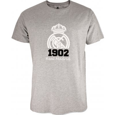 Fan-shop tričko REAL MADRID Crest grey
