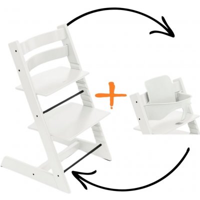 Stokke Set Tripp Trapp Baby set White – Zboží Dáma