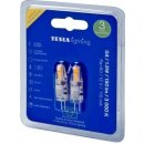 TESLA LED žárovka G4/ 1,5W/ 12V DC/ 150lm/ 3000K/ teplá bílá 2pack