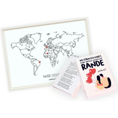 Zamilováno Akční balíček pro páry I Vzpomínková mapa + 49 tipů na rande Jazyk karet: CZ , Co na mapě bude: Slovensko – Zboží Mobilmania