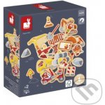 Janod Drevené magnetky pre deti Na stavbe 24 ks – Zboží Mobilmania