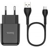 Pouzdro Nabíjecí AC adaptér do sítě - Hoco, N2 Vigour Black + MICRO-USB kabel