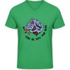 Pánské Tričko Soft-Style V Triko Gildan - Design - Rozzuřený pes - Irish Green