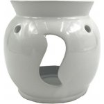 Mondex aroma lampa keramická bílá s vlnkou 130 x 125 mm – Hledejceny.cz