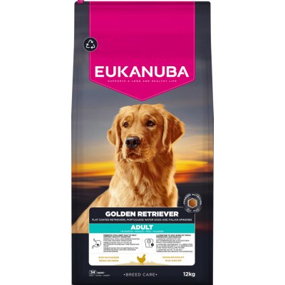 Eukanuba Breed Care Adult Chicken Golden Retriever 12 kg – Hledejceny.cz