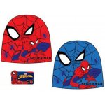 Sun City Zimní čepice Spiderman červená – Zboží Mobilmania