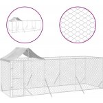 vidaXL Venkovní psí kotec se střechou stříbrný 200 x 600 x 250 cm – Zboží Dáma vidaXL Venkovní psí kotec se střechou stříbrný 200 x 600 x 250 cm – Zboží Dáma