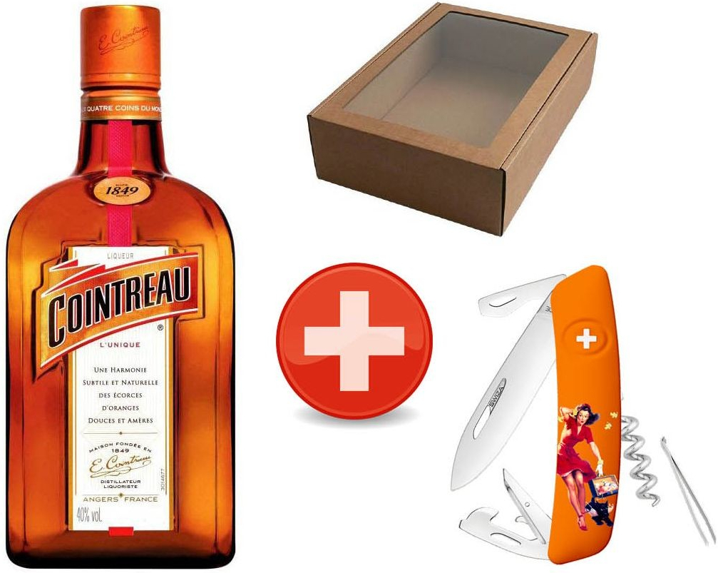 Cointreau L’Unique 40% 1 l (dárkové balení nůž Swiza Pin-Up)