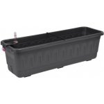 Plastkon Fantazie Smart samozavlažovací truhlík antracit : 60 cm – Sleviste.cz