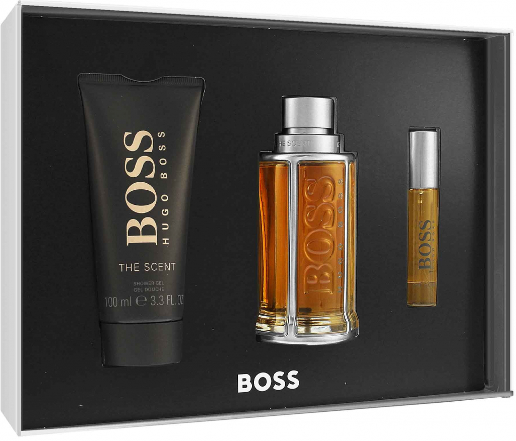 Hugo Boss Boss The Scent EDT 100 ml + EDT 10 ml + sprchový gel 100 ml dárková sada