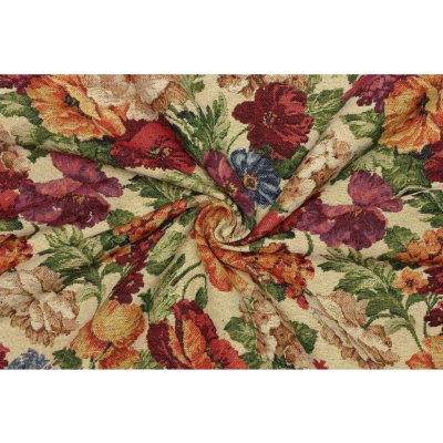 Dekorační | potahová látka gobelin - Květinový vzor – Zbozi.Blesk.cz