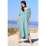 YooY dlouhé dámské lněné šaty s rozparky 628763 – Zbozi.Blesk.cz