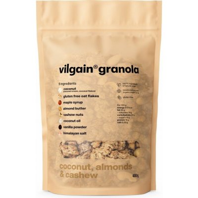Vilgain Granola kokos mandle a kešu 400g – Zboží Dáma
