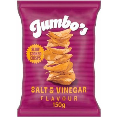 Jumbo's bramborové chipsy s příchutí octu a soli 150 g – Zboží Dáma