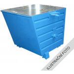 TRV PLN 8825/MO Výklopný kontejner s víkem modrá nosnost 2000 kg – Zboží Mobilmania