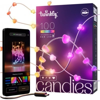 Twinkly | Twinkly TWKH100RGB-T LED RGB Stmívatelný vánoční řetěz 100xLED 8 m USB Wi-Fi | TW0054 – Hledejceny.cz