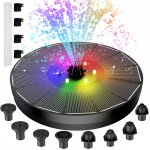 FONTÁNA FONTÁNA ZAHRADNÍ LED PLOVOUCÍ ČERPADLO VODY do Jezírka RGB – Hledejceny.cz