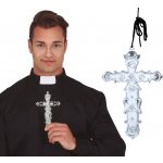 Kříž na krk stříbrný kněz 15 cm – Hledejceny.cz