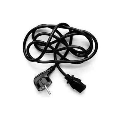 kabel 230V napájecí, CEE7 (vidlice)-C13, 3m, VDE approved, černý, Logo – Hledejceny.cz
