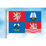 LIBEA, s.r.o. Vlajka Karlovarského kraje Rozměr: 40×60 cm, Uchycení: Karabiny na stožár – Hledejceny.cz