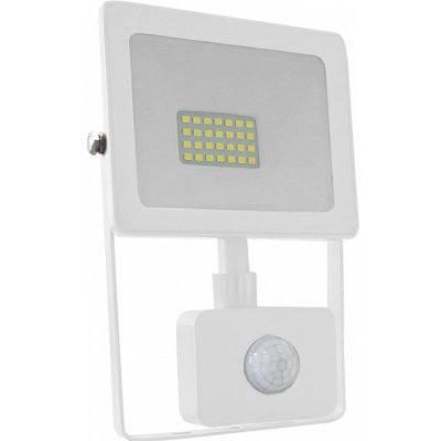 ACA Lighting LED venkovní reflektor Q 20W/230V/3000K/1600Lm/110°/IP66, pohybový senzor, bílý – Hledejceny.cz