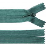 Spirálový zip no.3 skrytý nerozepínací 20cm - více barev color: 670 borovicová zelená – Hledejceny.cz
